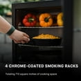 thumbnail image 5 of ® 30-inch Digital Electric Ve  al BBQ Smoker with Side Wood Chip Loader, Chrome Racks and 710 Cooking Square Inches in Black, Model MB20071117, 5 of 9