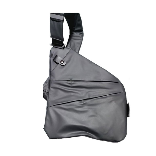 Slim Unisex Crossbody Bag - Left/Right Shoulder Travel Sling Pack - Secure Multi-Pocket Design for Essentials - Perfect for Outdoor Activities & Daily Use