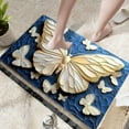 thumbnail image 5 of Butterfly Themed Non-Slip Rug, 23.6"x15.7" Multicolor 3D Printed Doormat, Winter Foyer Entryway Bathroom Mat, Polyester Decorative Floor Mat for Home Office Shop, Easy Clean Waterproof Mat, 5 of 6