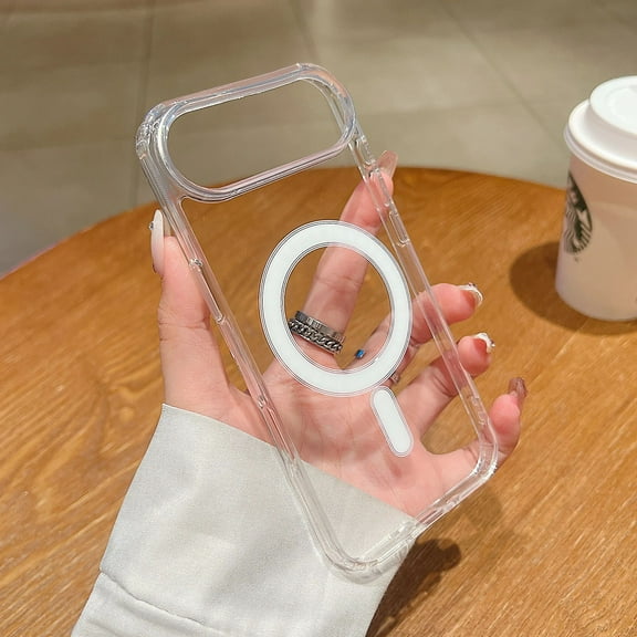 Magsafe Clear Case For iPhone 17 Pro Max Plus Wireless Charging Acrylic Hard Cover For iPhone 17 Pro