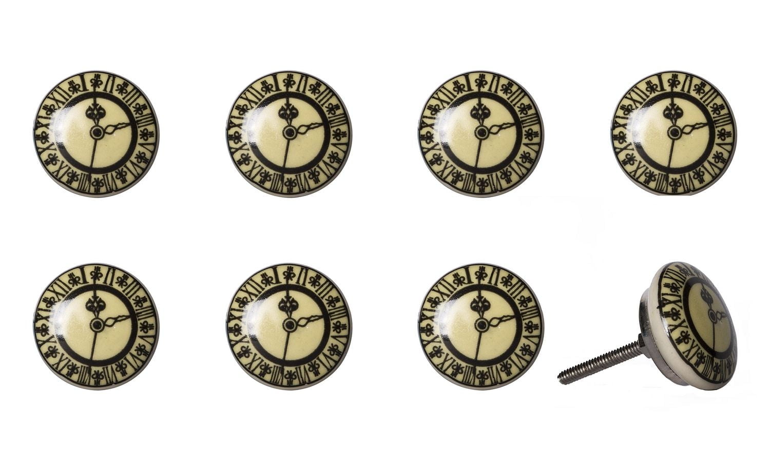 KNOB-IT VINTAGE HANDPAINTED CERAMIC KNOBS (8 Pack) K000001