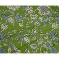 thumbnail image 4 of oneOone Polyester Lycra Green Fabric Leaves & Flower Floral Crafts Projects Decor Fabric Printed By The Yards 56 Inches Wide, 4 of 4