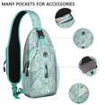 thumbnail image 2 of Crossbody Sling Backpack for Women Men Cute Ocean Life Turtle Shoulder Sling Crossbody Casual Chest Bag for Travel Sports Running Hiking, 2 of 6