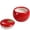 Apple Flavor, variant on Homemoh Ceramic Clementine Orange Fruit Candle, Rose and Champagne Scent, 6 oz Single Wick, Soy-Blend Wax, 25-Hour Burn Time, Decorative Fruit Candle for Kitchen or Gift
