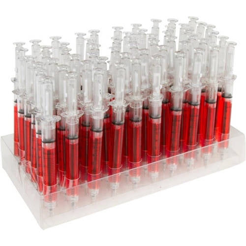 Syringe Pen Pack of 60 By Allures & Illusions (Red)