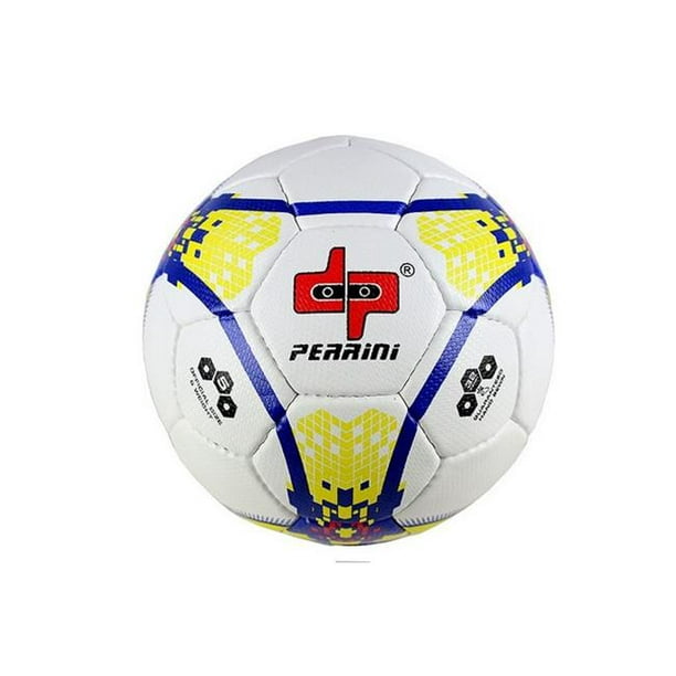 8311 Perrini Tacno Material - Ballon de Football Officiel Taille 5 Jaune et Bleu
