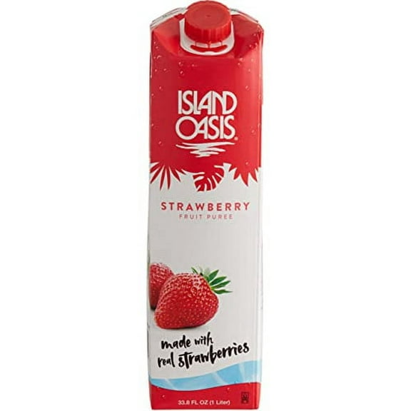 Island Oasis SB3X Premium .. .. Strawberry Drink Mix .. Bottle, .. 1 L ..