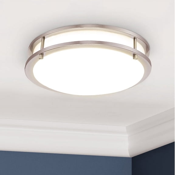 Maxxima 14 in. Black LED Ceiling Mount Fixture - Warm White, 1650 Lumens