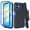 Blue, variant on Fashionova For Samsung Galaxy A06 2024 Premium Design Hybrid lined with Belt Clip Holster Shockproof Rugged Tough Cover Phone Case Built in Screen [ Deer ]
