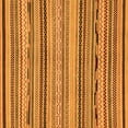 thumbnail image 1 of Ahgly Company Indoor Square Abstract Orange Modern Area Rugs, 3' Square, 1 of 4
