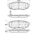 thumbnail image 4 of Stoptech 309.11240 Pastillas De Freno Deportivas Con Cuñas Y Herrajes, 4 of 4