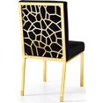 thumbnail image 2 of Pemberly Row Chaise de Salle à Manger Moderne en Velours de 20 Po H, Noire (Ensemble de 2), 2 of 6