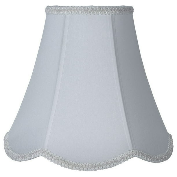 Urbanest Scalloped Bell Lamp Shade, 6x12x10", Off White