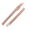 thumbnail image 4 of Correa de reloj de malla de acero inoxidable, accesorio de repuesto de correa de reloj tejida para hombres y mujeres, oro rosa de 0,31 pulgadas, 4 of 5