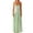 Green, variant on Women's Frill Spaghetti Strap Maxi Dress with Smocked Frill Stretch and 100% Polyester Fabric for Flowy Silhouette