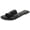 Black, variant on Berness Women’s Slide Sandals – Criss Cross Strap Design, Cushioned Footbed, Lightweight Flat Slip-On Sandals, Casual Summer Slides TOPAZ Gold 9