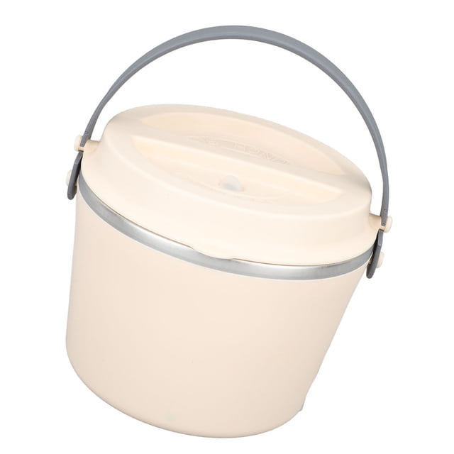 Caja De Almuerzo Eléctrico De Automóvil 1.2L Portable Rápido Un Par De Calefacción Calentador Para Viajar Y Oficina 304 Acero Inoxidable 16.7 Cm De Diámetro De 13.5 Cm De