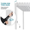 thumbnail image 5 of Mirador 111S 10'x13' Outdoor Pergola,Full Aluminum Frame w/Adjustable Louvered Roof, White, 5 of 12