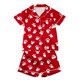 thumbnail image 5 of Odeerbi 2-12 Años Pijama de Satén de Verano Para Niña Con Solapa de Muesca, Camisas de Manga Corta, Pantalón Corto, Estampado de San Valentín, Ropa de Dormir, 5 of 6