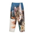 thumbnail image 5 of Bingfone Pajamas For Women,Playful Cat Pajama Pants With Pockets-Small, 5 of 9