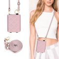 thumbnail image 7 of ELEHOLD for Samsung Galaxy Z Flip 6 Case, Luxury PU Leather Ring Kickstand Card Slot Mirror Make Up Zipper Purse Shockproof Cover with Wrist/Shoulder Strap for Samsung Galaxy Z Flip 6,Purple, 7 of 7