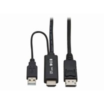 Tripp Lite series HDMI to DisplayPort Active Adapter Cable [M/M] - 4K 60 Hz, USB Power, Black, 1 m (p567-01m-4k6)