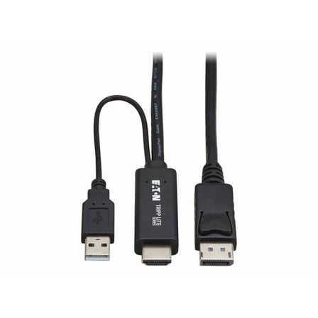Tripp Lite series HDMI to DisplayPort Active Adapter Cable [M/M] - 4K 60 Hz, USB Power, Black, 1 m (p567-01m-4k6)