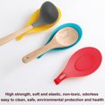 thumbnail image 2 of pitrice Silicone Spoon Rest Nonstick Soup Ladle Spatula Holder Heat Resistant Kitchen Cooking Utensil Red, 2 of 9