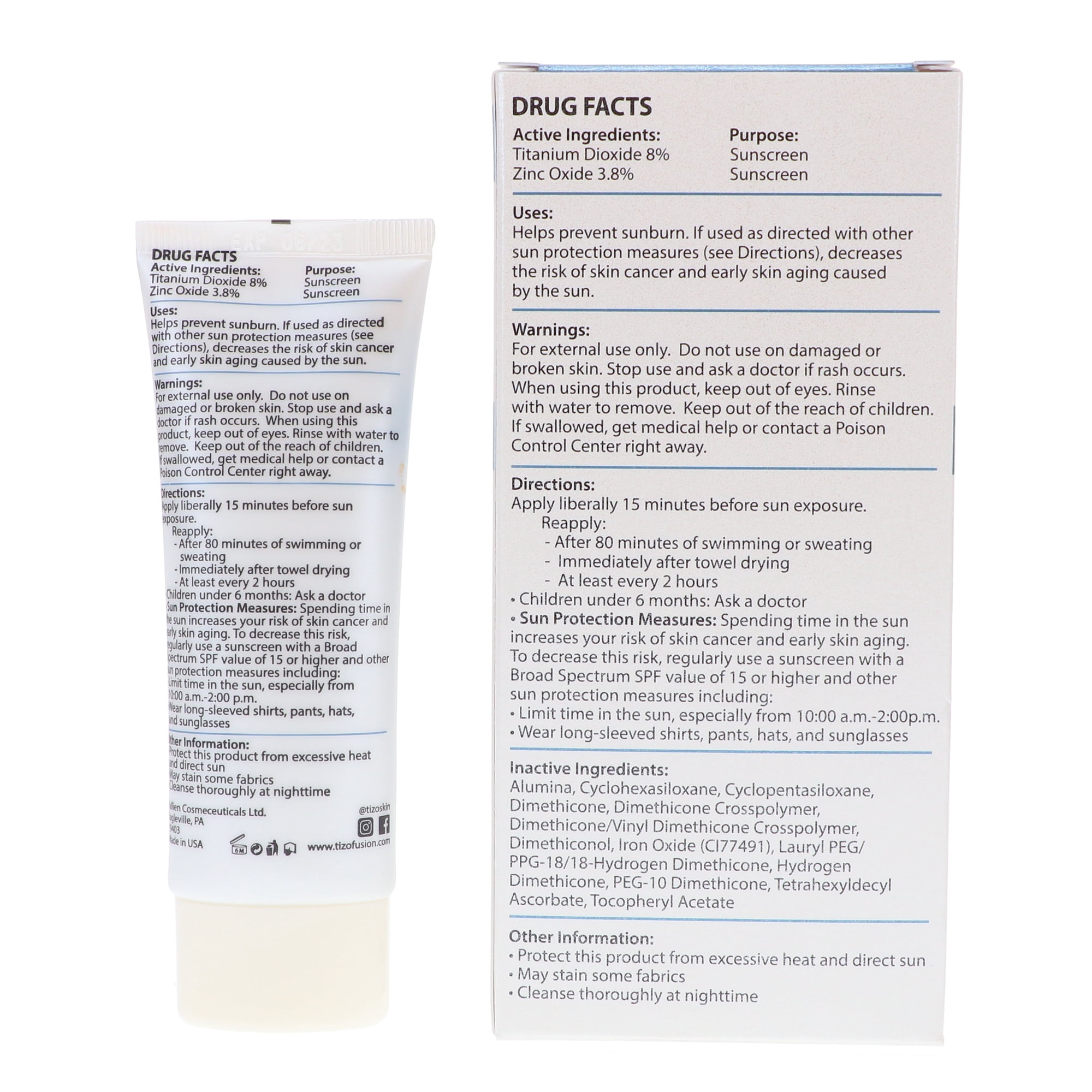 tizo3 sunscreen ingredients