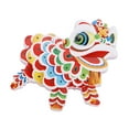 thumbnail image 1 of yuksok Figurines Chinoises Lion Dance Réfrigérateur Mignon Résine pour Fournitures de Fête B, 1 of 9