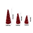 thumbnail image 3 of Byujiro Mini Christmas Tree for Tabletop Christmas Velvet Ornaments 3 Piece Set Christmas Tree Tray Table Shelf Ornaments Scene Decoration Decorations Portable Holiday Tree Christmas Decorations, 3 of 6