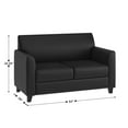 thumbnail image 6 of Flash Furniture HERCULES Diplomat Series Reception Set in Black LeatherSoft, 6 of 11