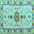 thumbnail image 1 of Ahgly Company Indoor Square Oriental Light Blue Traditional Area Rugs, 7' Square, 1 of 4