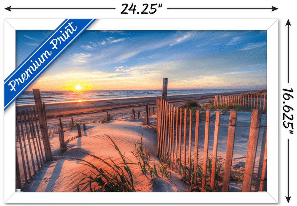 Scenery - Boardwalk Wall Poster, 14.725" x 22.375", Framed