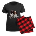 thumbnail image 5 of CafePress - Basset Hounds Women's Dark Pajamas - Women's Short Sleeve Print T-Shirt and Pants Dark Cotton Pajama Set, 5 of 7