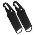 thumbnail image 4 of Llavero de correa de nailon con hebilla para cinturón de exterior, cierre multifuncional para montañismo, mochila de senderismo, llavero negro, 4 of 14