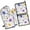 Floral Butterfly Pattern, variant on Colorful Floral Pattern Kitchen Oven Mitt and Pot Holder Sets 2 Pcs for Baking, Cooking and Grilling, Heat Resistant Up To 392 °F
