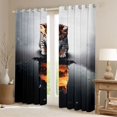 thumbnail image 2 of Homewish 3D Cute Kitten Black Out Curtains for Teen, Kawaii Cat Lover Curtains Pack of 2 (42x63 Each), Funny Animal Bedroom Curtains, Black Out Curtains Bedroom Decor, 2 of 6