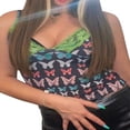 thumbnail image 4 of Femmes Dentelle Velours Camisole Fines Bretelles Bodycon Camis Tops, 4 of 6
