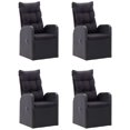 thumbnail image 2 of vidaXL 5 Piece Garden Dining Set Black, 2 of 12