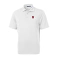 thumbnail image 2 of Men's Cutter & Buck White NC State Wolfpack Virtue Eco Pique Recycled Polo, 2 of 3