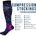 thumbnail image 4 of GZHJMY Galaxy Compression Socks, Women Men Long Stocking (20-30mmHg), Travel Knee High Stockings for Athletic Sports,Running,Cycling,Nursing, 4 of 7