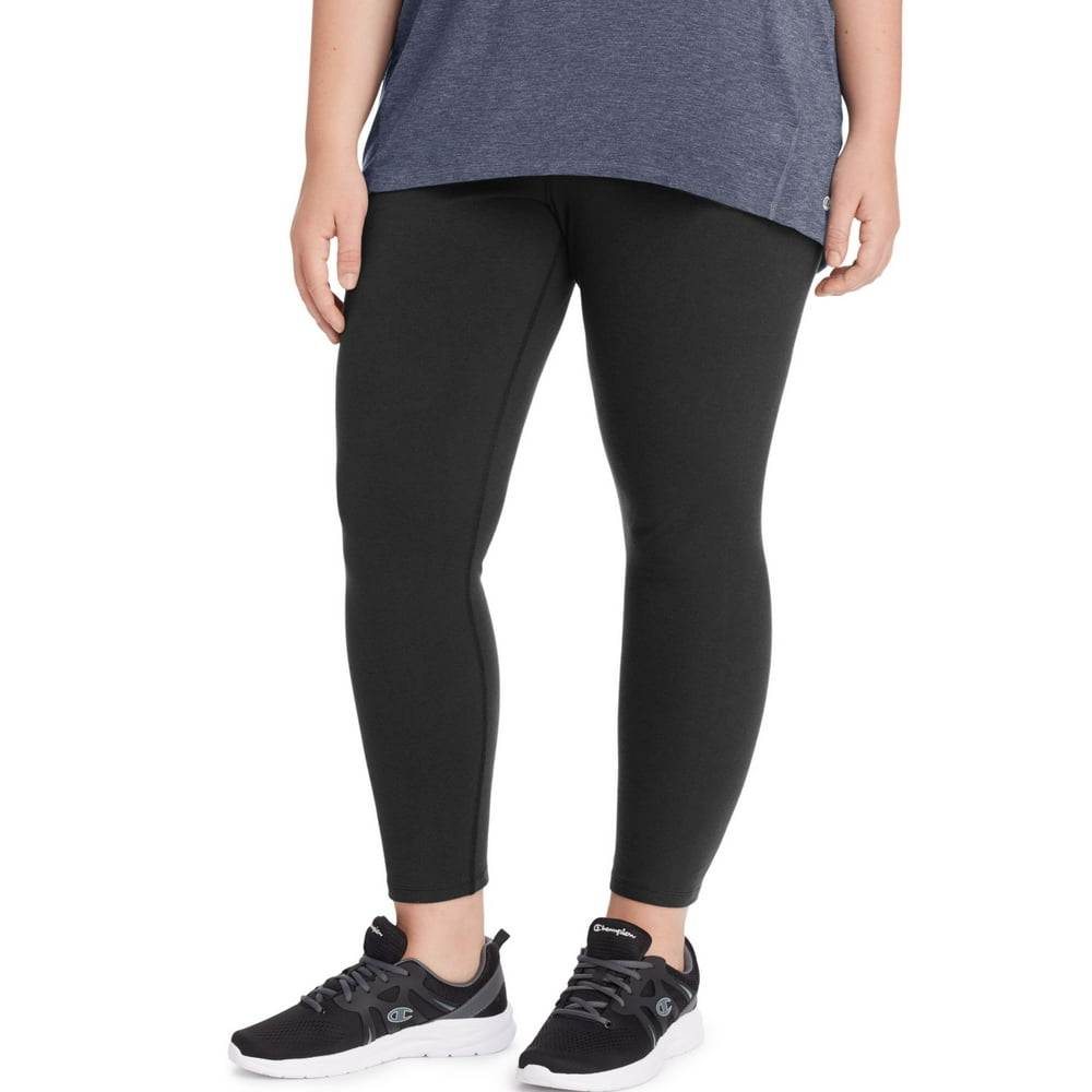 Champion - Champion Womens Plus Authentic 7/8 Tights, 1X, Black - Walmart.com - Walmart.com