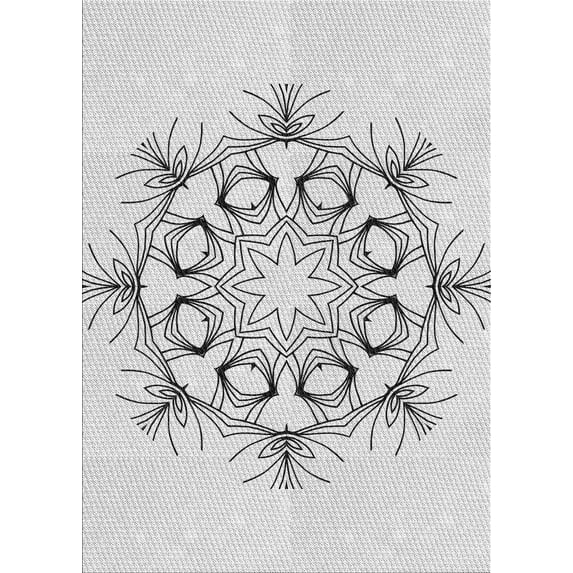 Ahgly Company Indoor Rectangle Patterned Off-White Novelty Area Rugs, 2' x 3'