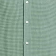 thumbnail image 7 of Wavsuf Mens polo Shirt for Men Summer Button polo T-Shirt Button T-Shirt Green Size 3XL, 7 of 7