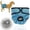 Blue, variant on Female Dog Diapers Cat Waterproof Leak Proof Washable Panties Reusable for Small Medium and Large Pets No Pad,S