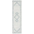 thumbnail image 2 of SAFAVIEH Abstract Grosvenor Geometric Wool Runner Rug, Ivory/Blue, 2'3" x 6', 2 of 9