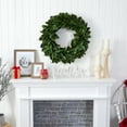 thumbnail image 4 of Nearly Natural 30in. Magnolia Artificial Wreath, Green, 4 of 4