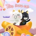 thumbnail image 3 of Botu personalizado Kawaii Toro Inoue, muñecos de peluche de gato, regalos de Navidad suaves, figura de anime, gato blanco y negro, peluche de Toro Inoue, 3 of 4