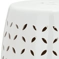 thumbnail image 3 of Safavieh Lattice Petal Indoor/Outdoor Garden Patio Stool, White, 3 of 4